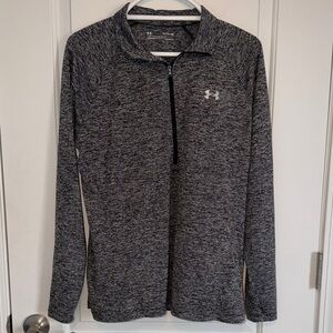 Under Armour Women's Charcoal Half-Zip Heatgear Pullover